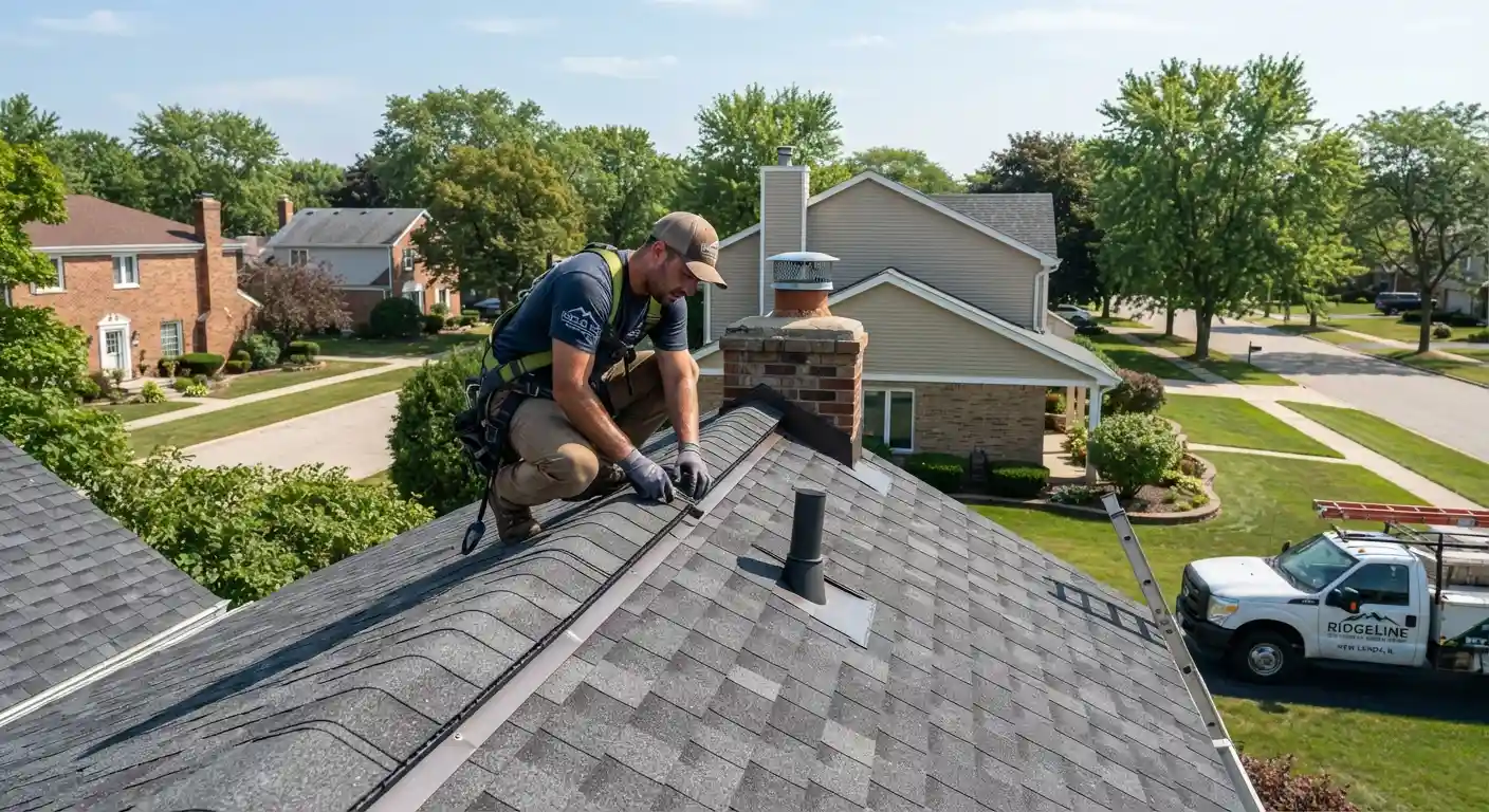 New Lenox, IL roofing contractor project